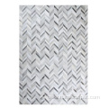 Greycowhide patchwork Luxury big hotel leather rug